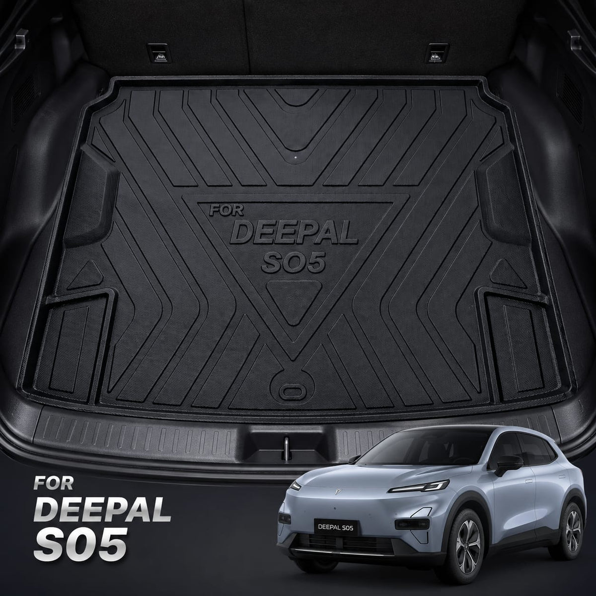 Heavy-Duty TPU Trunk Tray Mat for Deepal S05 Waterproof Anti-Slip Cargo Liner in Premium Quality