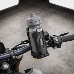 Heavy Duty Clamp On Bottle Holder Mount For Handlebar Water Bottles For Bike Black