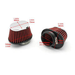 Universal High Flow Air Filter 51mm Sport Air Filter For Bike High Performance 1 Pc