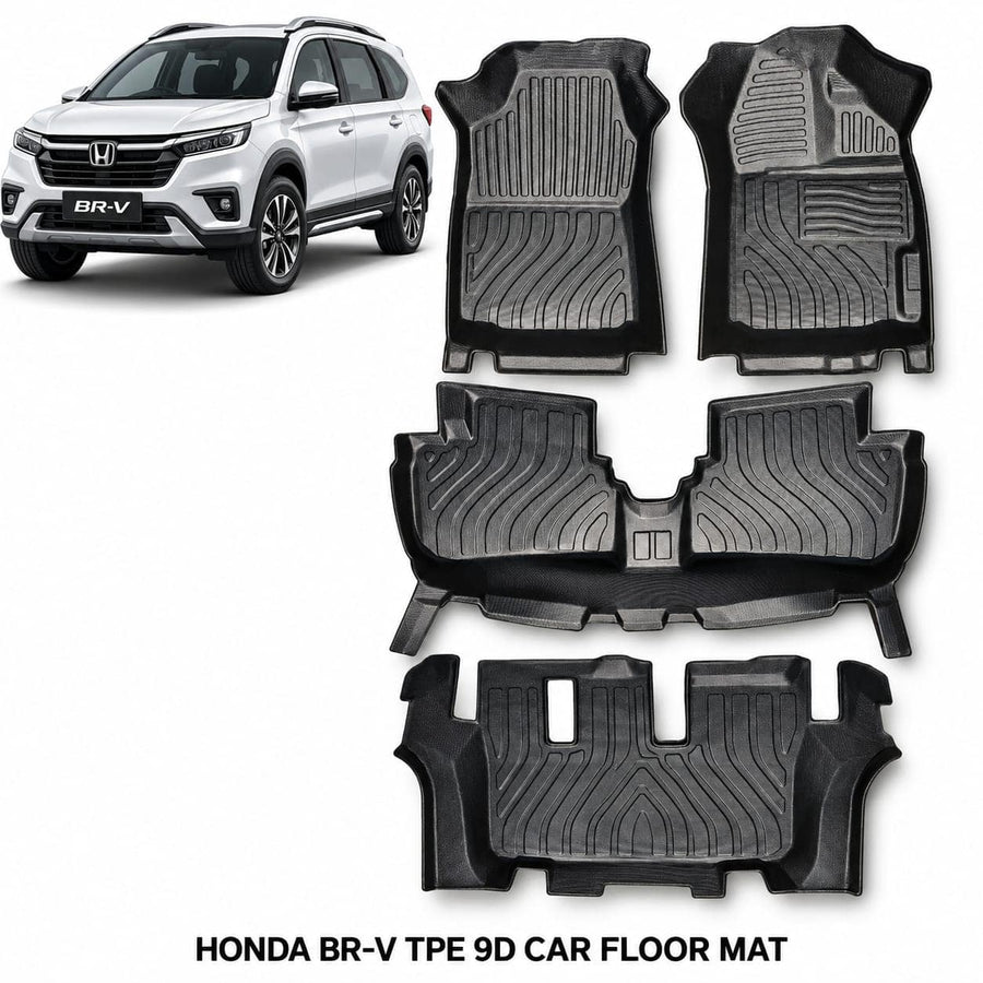 Honda BRV Heavy Duty All-Weather TPE Car Floor Mats in Premium Quality