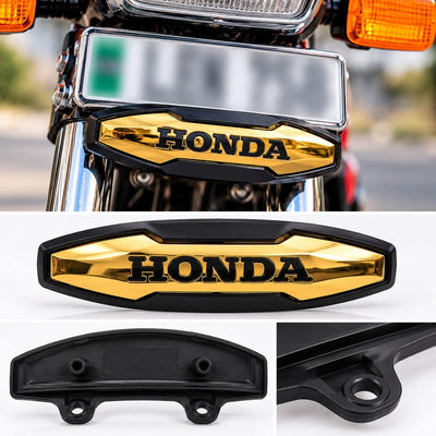 Honda CD 70 & CG 125 Front Number Plate Bracket Gold Plastic