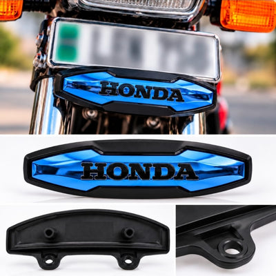 Honda CD 70 & CG 125 Front Number Plate Bracket Blue Plastic