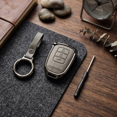 Honda City 2022 Model Elite Series Metallic Car Key Case Luxury Zinc Alloy Protection Case(Grey)