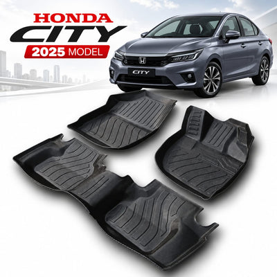 Honda City 2025 Heavy Duty All-Weather TPE Car Floor Mats in Premium Quality