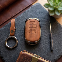 Honda Civic 2022-2026 Model Elite Series Metallic Car Key Case Luxury Zinc Alloy Protection Case(Brown)