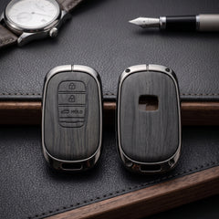 Honda Civic 2022-2026 Model Elite Series Metallic Car Key Case Luxury Zinc Alloy Protection Case(Black)