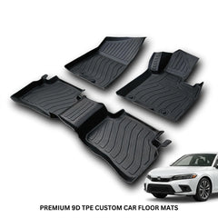 Honda Civic 2022 Model Heavy Duty All-Weather TPE Car Floor Mats in Premium Quality
