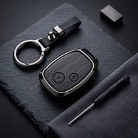 Honda Civic Reborn 2008-2012 Elite Series Metallic Car Key Case Luxury Zinc Alloy Protection Case(Black)