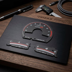 Honda Reborn Type R 3 Pieces Meter Panel Black Premium Quality