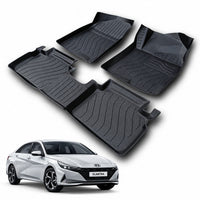 Hyundai Elantra 2021-2024 Heavy Duty All-Weather TPE Car Floor Mats in Premium Quality
