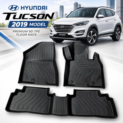 Hyundai Tucson 2019-2024 Heavy Duty All-Weather TPE Car Floor Mats in Premium Quality