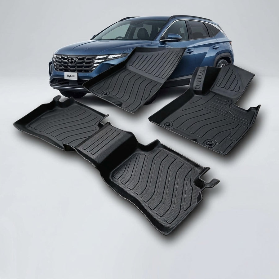Hyundai Tucson 2025 Hybrid Heavy Duty All-Weather TPE Car Floor Mats in Premium Quality