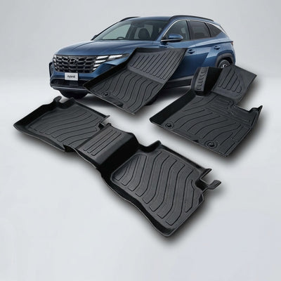 Hyundai Tucson 2025 Hybrid Heavy Duty All-Weather TPE Car Floor Mats in Premium Quality