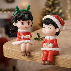 Universal Cute Romantic Christmas Couple Character Decoration Accessories For Car