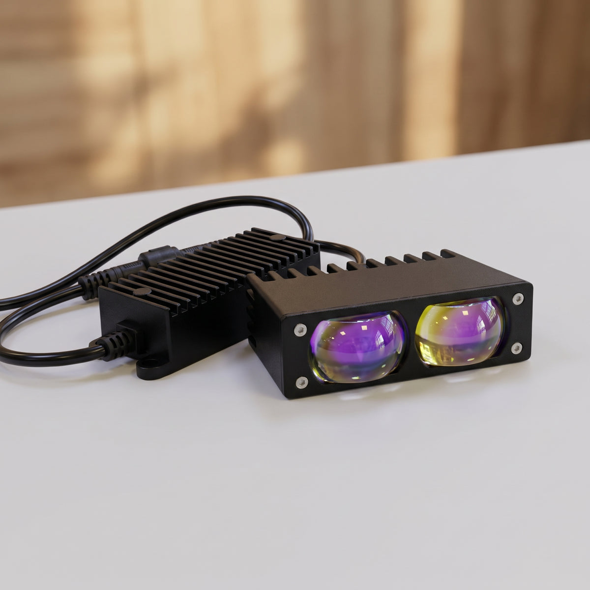 Nakamoro High-Power 2 Lens LED Projector Auxiliary Light With Dual Color Universal Fit For Off Road Vehicles