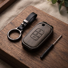 Honda Civic Rebirth 2012-2015 Model Elite Series Metallic Car Key Case Luxury Zinc Alloy Protection Case(Grey)