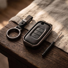Honda Civic Rebirth 2012-2015 Model Elite Series Metallic Car Key Case Luxury Zinc Alloy Protection Case(Black)