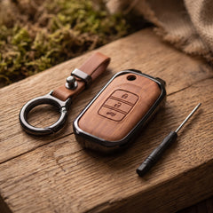 Honda Civic Rebirth 2012-2015 Model Elite Series Metallic Car Key Case Luxury Zinc Alloy Protection Case(Brown)