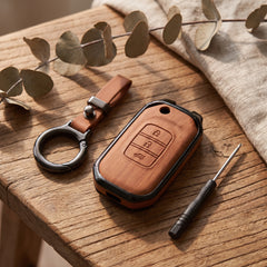 Honda Civic Rebirth 2012-2015 Model Elite Series Metallic Car Key Case Luxury Zinc Alloy Protection Case(Brown)