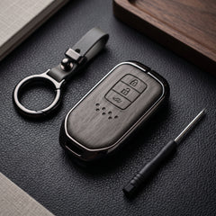 Honda City Aspire 2022-2025 Model Elite Series Metallic Car Key Case Luxury Zinc Alloy Protection Case(Grey)