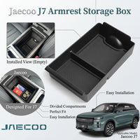Jaecoo J7 Armrest Storage Box With Non-Slip Rubber Mats ST-39