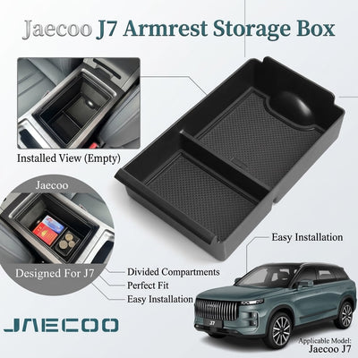 Jaecoo J7 Armrest Storage Box With Non-Slip Rubber Mats ST-39