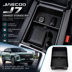 Jaecoo J7 Armrest Storage Box With Non-Slip Rubber Mats ST-39