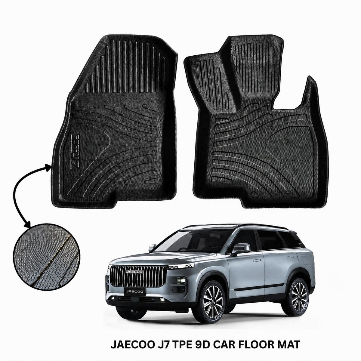 Jaecoo J7 Heavy Duty All-Weather TPE Car Floor Mats in Premium Quality
