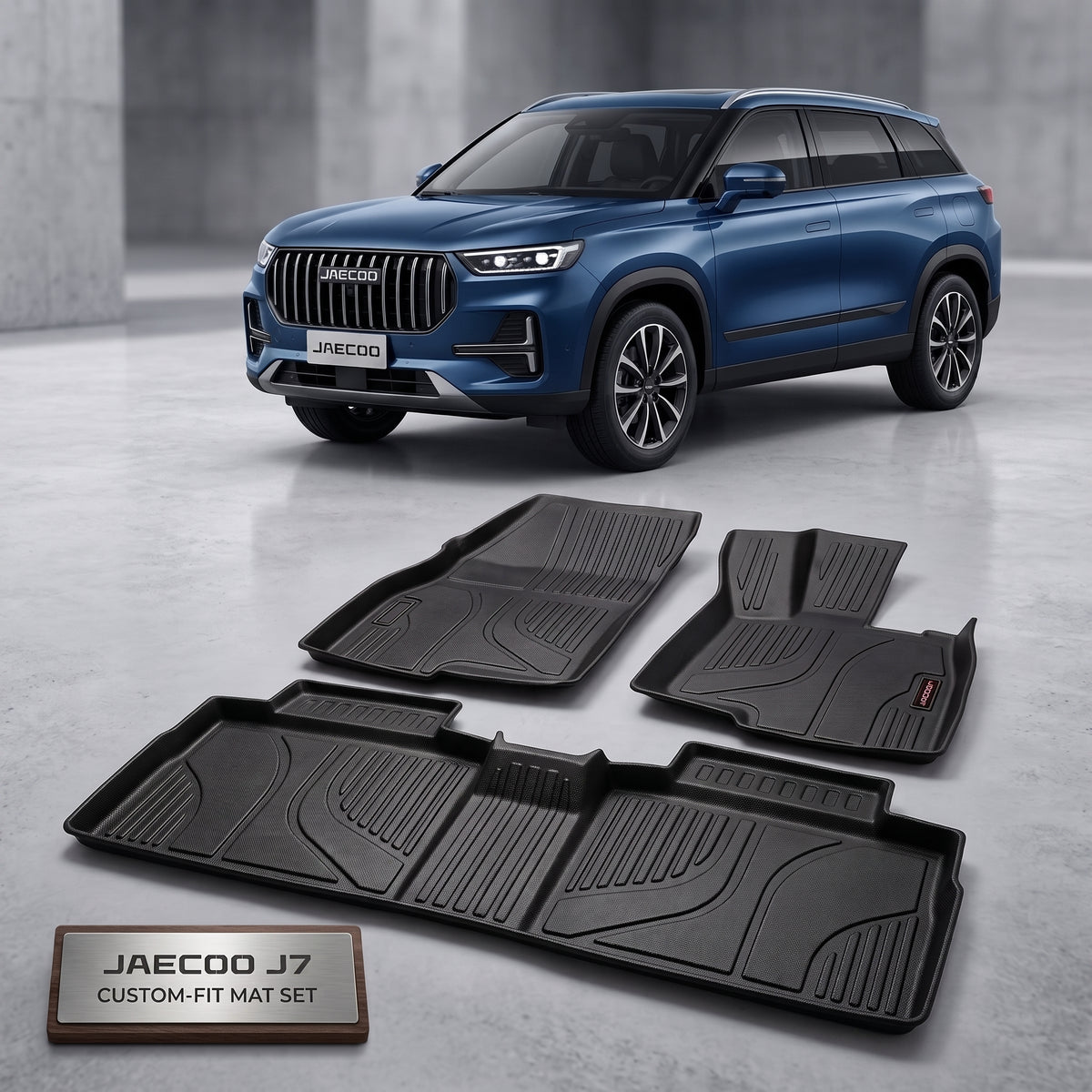 Jaecoo J7 Heavy Duty All-Weather TPE Car Floor Mats in Premium Quality