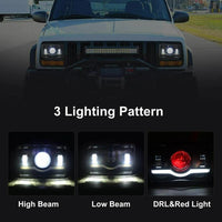 Jeep - Car LED Headlight Square 6x4 Sealed Beam 75W Hi-Low 1 Pc