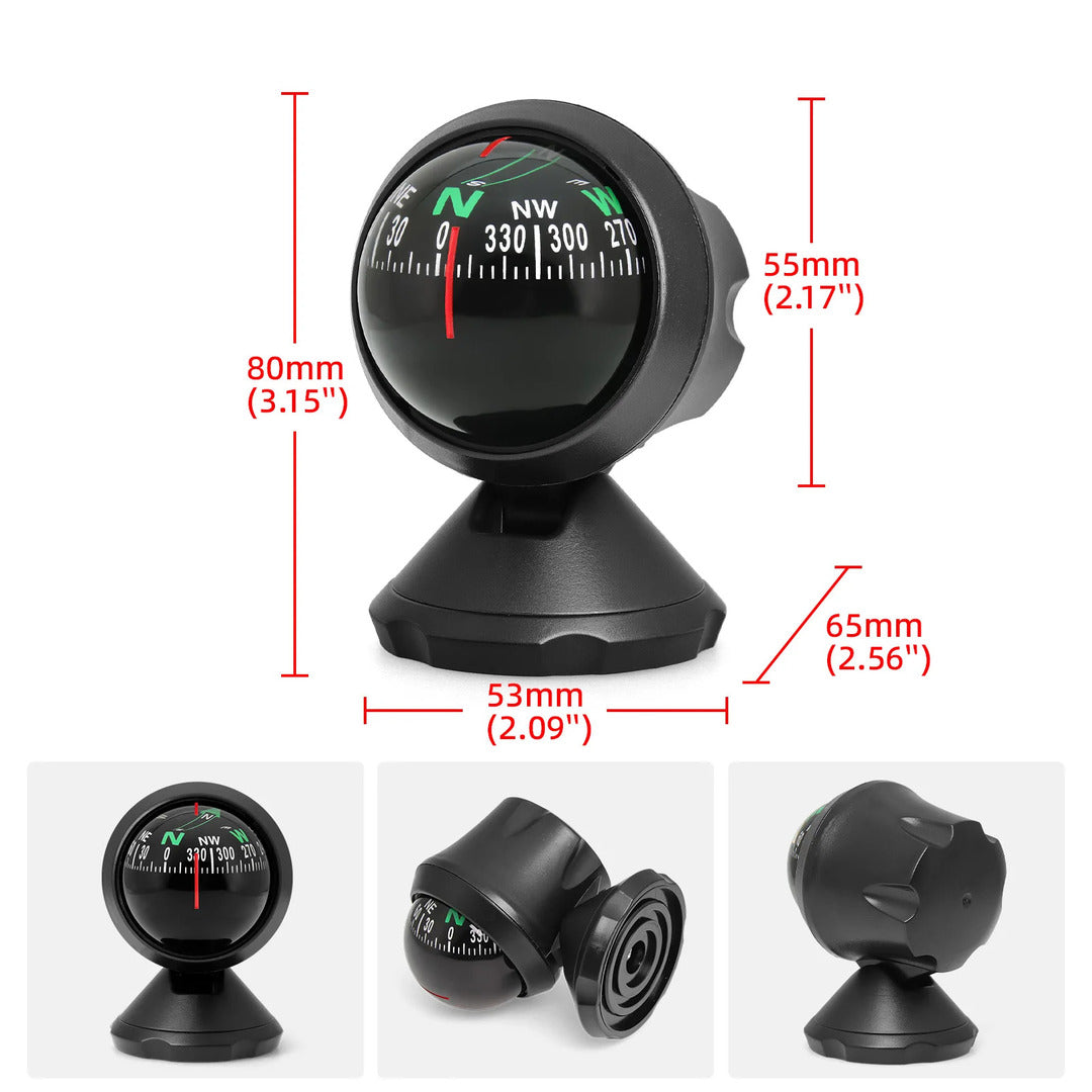Jeep - Car Dashboard Mini Compact Compass Ball