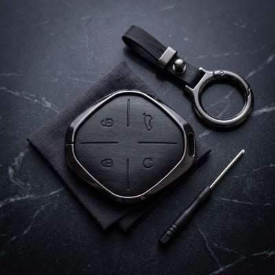 Jetour Dashing Elite Series Metallic Car Key Case Luxury Zinc Alloy Protection Case(Black)