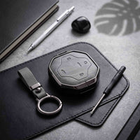 Jetour T2 Elite Series Metallic Car Key Case Luxury Zinc Alloy Protection Case(Grey)