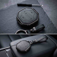 Jetour T2 Elite Series Metallic Car Key Case Luxury Zinc Alloy Protection Case(Black)