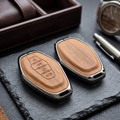 Jetour X70 Model Elite Series Metallic Car Key Case Luxury Zinc Alloy Protection Case(Brown)