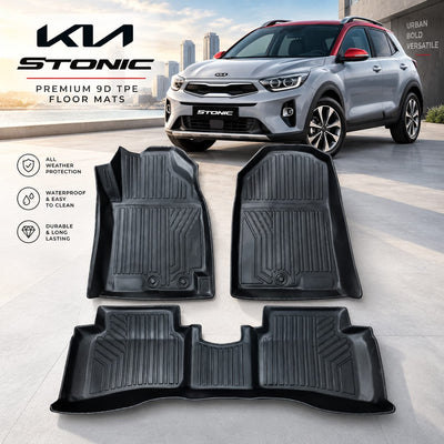 KIA Stonic Heavy Duty All-Weather TPE Car Floor Mats in Premium Quality
