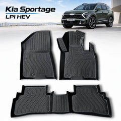Kia Sportage L PHEV Heavy Duty All-Weather TPE Car Floor Mats in Premium Quality