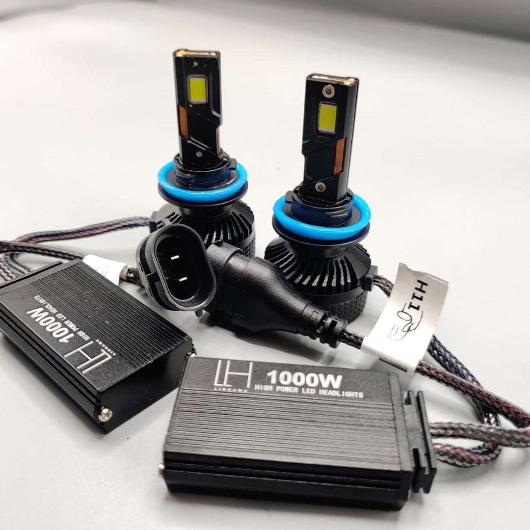 LIUHAWK LED Headlight Bulb Original H11 100 Watts 2 Pcs Set