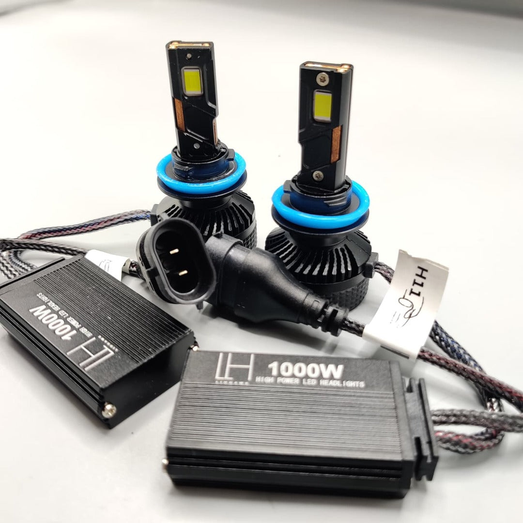 LIUHAWK LED Headlight Bulb Original H11 100 Watts 2 Pcs Set