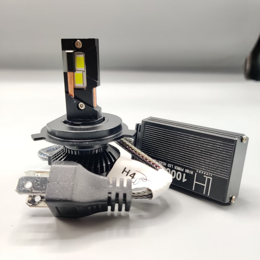 LIUHAWK LED Headlight Bulb Original H4 100 Watts 2 Pcs Set