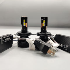 LIUHAWK LED Headlight Bulb Original H4 100 Watts 2 Pcs Set