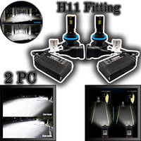 LIUHAWK LED Headlight Bulb Original H11 100 Watts 2 Pcs Set