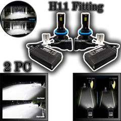 LIUHAWK LED Headlight Bulb Original H11 100 Watts 2 Pcs Set