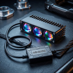 Nakamoro High-Power 3 Lens LED Projector Auxiliary Light With Dual Color Universal Fit For Off Road Vehicles