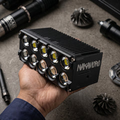 Nakamoro High-Power 10 Lens LED Projector Auxiliary Light With Dual Color Universal Fit For Off Road Vehicles