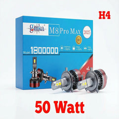 GMKA M8 Pro Max Led Headlight H4 Original 50 Watts 2 Pcs Set