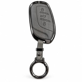 MG HS 2020-2025 Elite Series Metallic Car Key Case Luxury Zinc Alloy Protection Case(Grey)