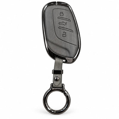 MG HS 2020-2025 Elite Series Metallic Car Key Case Luxury Zinc Alloy Protection Case(Grey)