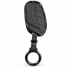 MG HS 2020-2025 Elite Series Metallic Car Key Case Luxury Zinc Alloy Protection Case(Black)