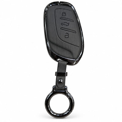 MG HS 2020-2025 Elite Series Metallic Car Key Case Luxury Zinc Alloy Protection Case(Black)